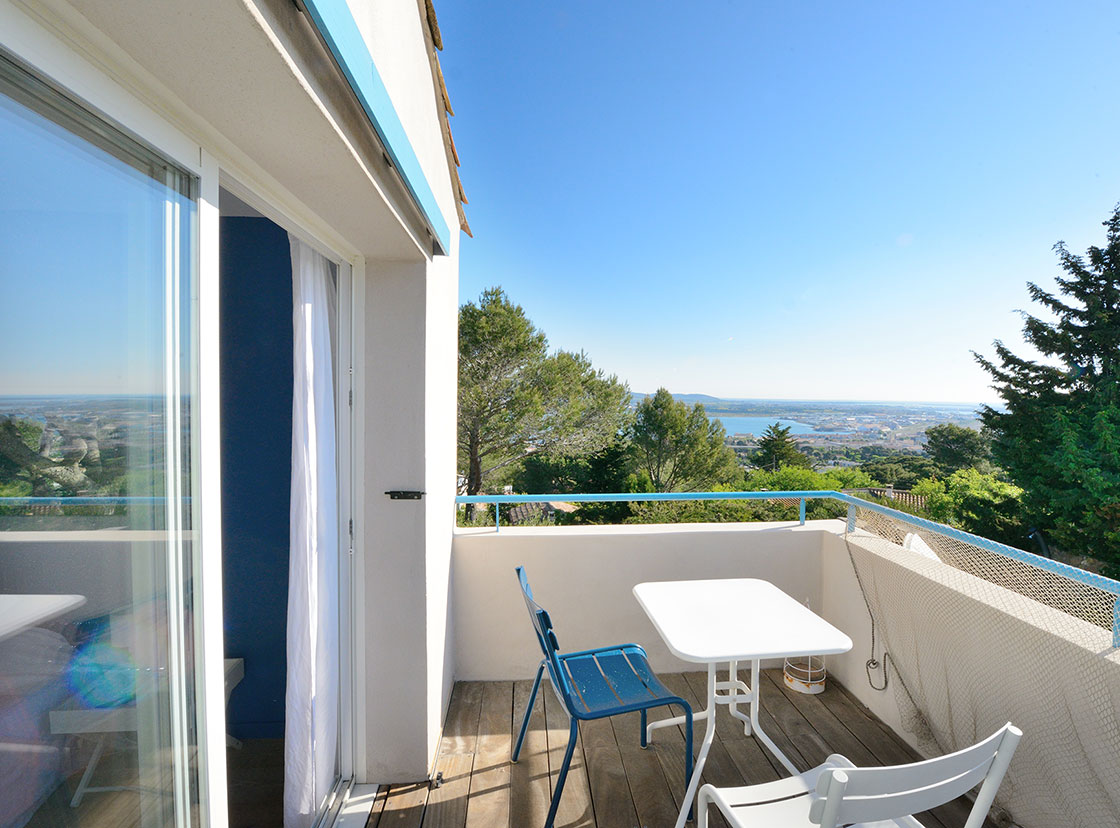 La terrasse de la chambre d'hôtes le Pêcheur