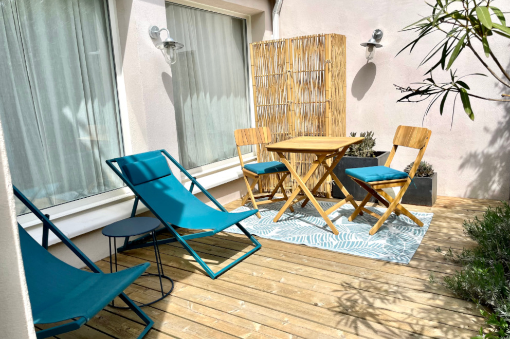 Salle d'eau de la chambre d'hôtes la plage à Sète