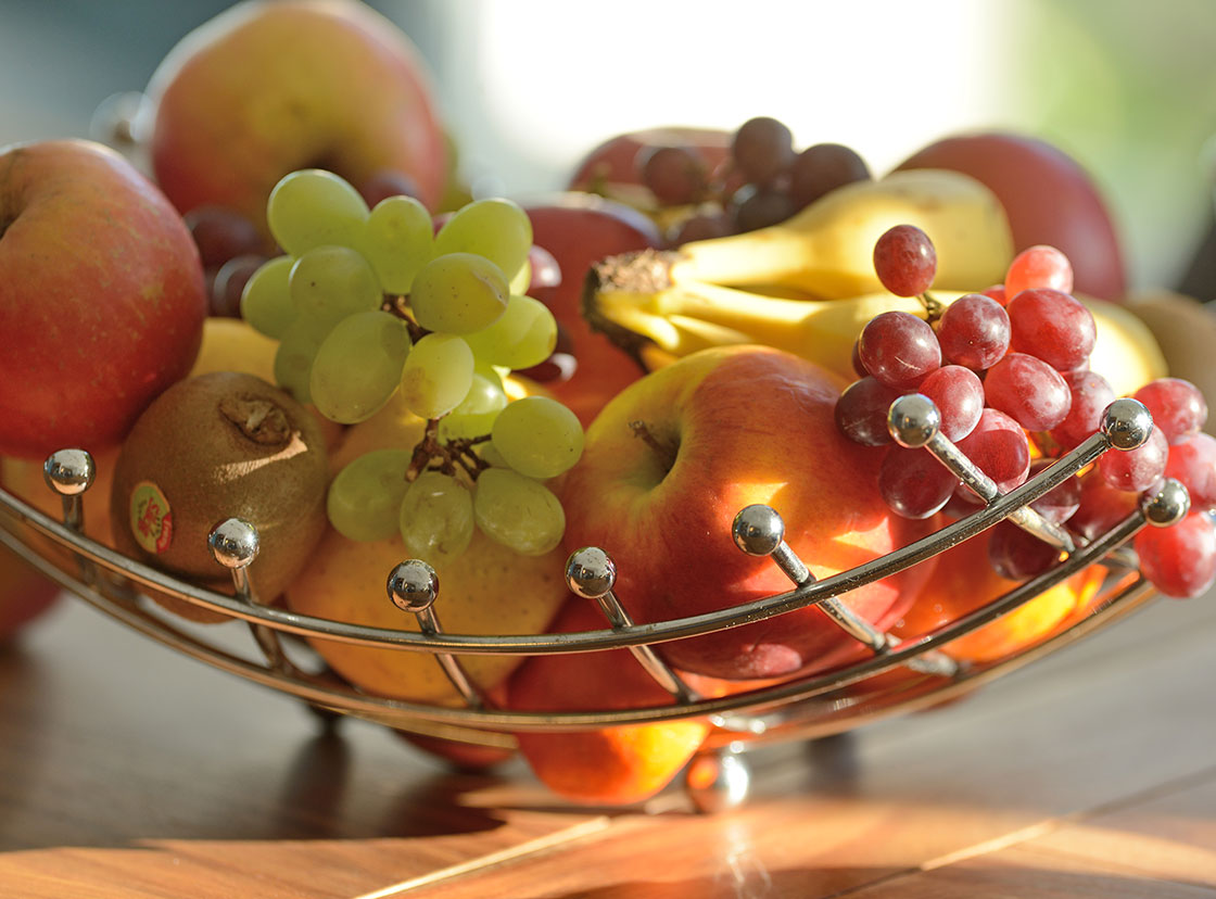 Corbeille de fruit dans votre hébergement de vacances à Sète