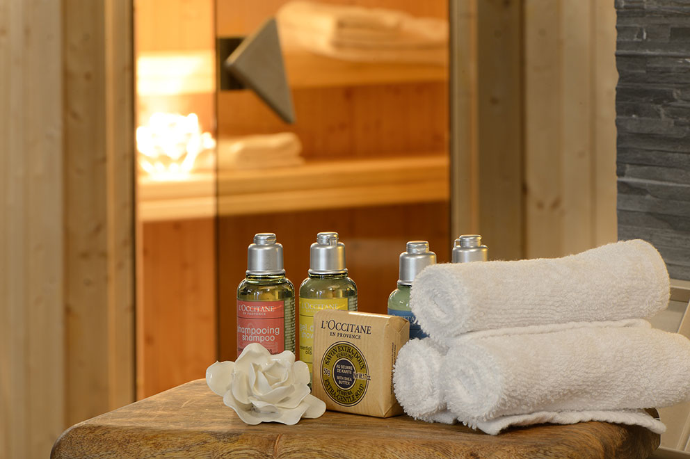 Relax in our SPA with the products l'occitane en Provence